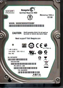 ST9120410AS pn: 9HV141-300 fw: 0002SDM1 sn: 5VF WU 120GB SATA A18-01 - Picture 1 of 1