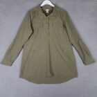 NEW Duluth Tunic Women's Large Olive Green Sol Survivor UPF 50+ Performance
