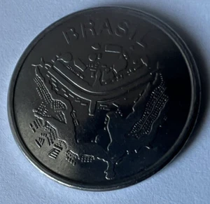 Brazil | Moeda 50 Cruzeiros Coin | Map of Brasilia | KM594.1 | 1981 - 1984 - Picture 1 of 2