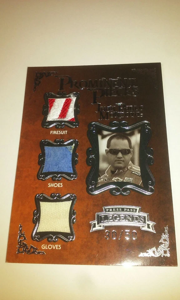 Juan Pablo Montoya Race Used Fire Suit Shoe Glove 2009 Press Pass Legends 30/50 - Image 1 of 4