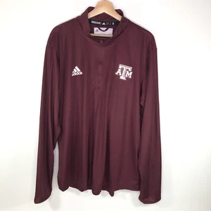 Adidas Aeroready Texas A&M Aggies 1/4 Zip Knit Pullover Herren Large L - Bild 1 von 6