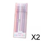 2-4pack 6 Pieces Gel Ink Pens Journal Pen Smooth Writing Pens Student 0.5mm Fine