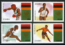 Zambia 456-459, MI 464-467, MNH. Olympics, Seoul. Boxing, Soccer, Running, 1988