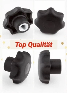 M10 Sterngriffmuttern M 10 Gewinde Innengewinde Griffmutter Griffschraube 4 cm - Bild 1 von 6