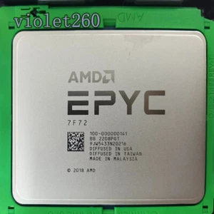 AMD epyc 7f72 CPU processor 3.2GHz 24 core 48 thread 192MB 240W - Picture 1 of 1
