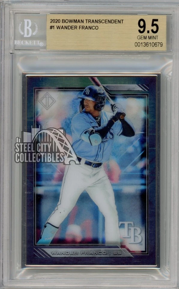 Wander Franco 2020 Bowman Transcendent Card #1 76/100 BGS 9.5 Gem Mint - Image 1 of 1
