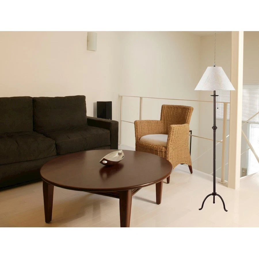 Cal Lighting Iron 57" Height Iron Floor Lamp, Black - BO-903FL - Image 1 of 1