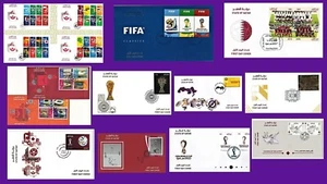 RARE All Official First Day Covers QATAR 2022 FIFA World Cup Soccer Football - Picture 1 of 12