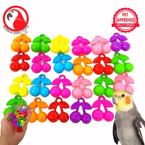 Bonka Bird Toys 2952 PK24 cuentas de plástico cereza garra pie pieza artesanal conure mascota - Imagen 1 de 7