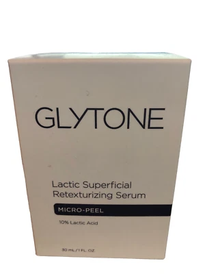 GLYTONE Lactic Superficial Retexturizing Serum MICRO PEEL 1OZ New in Box - Image 1 of 2