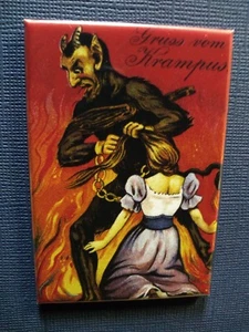  Krampus Navidad 3 de 3- Imán de nevera/nevera/armario 2 x 3 pulgadas - Imagen 1 de 1