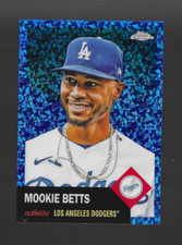 MOOKIE BETTS 2022 Topps Chrome Platinum #350 blue MINI DIAMOND REFRACTOR /199