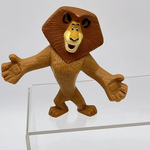 McDonalds Madagascar Alex Lion Happy Meal Toy 4 Plastic Figure *DOES NOT TALK Cover