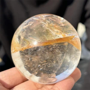 1 Pfund natürliche klare Quarzkugel Kristallquarzkugel Reiki Heilung XQ2473 - Bild 1 von 18