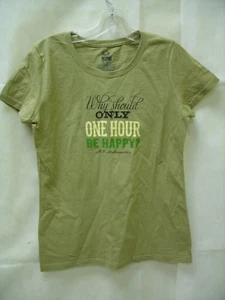 Dr McGillicuddy's Schnapps - Happy Hour Promo Women's T-Shirt (Olive) *NEW* - Foto 1 di 6