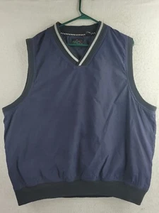 Greg Norman Golf Sweater Vest Pullover Blue Sleeveless Pullover Mens Large - Picture 1 of 9