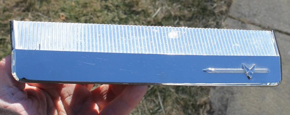 Vintage 1959 Dodge Coronet Royal Chrome Radio Delete Plate 1839142 OEM - Image 1 of 4