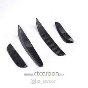 PARAURTI ANTERIORE MERCEDES W205 C63 & C63S FIBRA DI CARBONIO CANARD / ALETTE - Foto 1 di 7