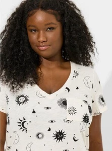 Camisa Torrid Sun Moon Celestial Nueva con Etiquetas Nueva 1X - Imagen 1 de 9