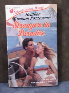 Strangers in Paradise, by Heather Graham Pozzessere, 1988 Romance, PB 5321 - Picture 1 of 2
