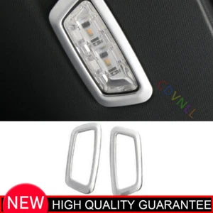 For Mercedes-Benz GLC 2016-2022 Silver Steel Rear Reading Light Lamp Decor Cover - Picture 1 of 7