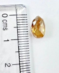 1.96 Ct. Aust. Champagne Color Briolette Shape Cut Natural Diamond - Picture 1 of 8