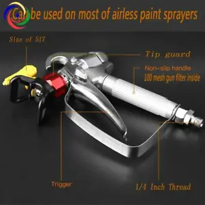 Airless Sprayer Gun SG3 243012 Modified version 3600 Psi With 517 Tip And Guard - Picture 1 of 7