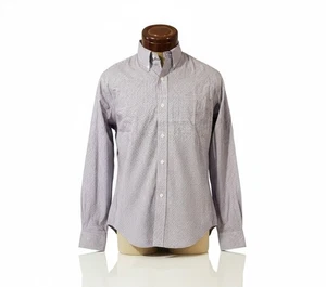 Ralph Lauren camicia uomo slim fit non ferro viola nero abito a quadri manica lunga - Foto 1 di 5
