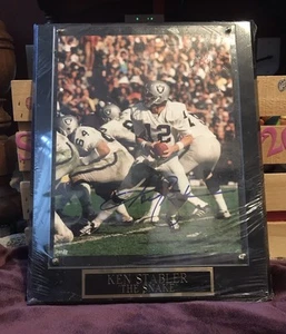 Ken Stabler Signed 8x10 Plaque Authenticated Big Apple Card Company New Sealed - Picture 1 of 4
