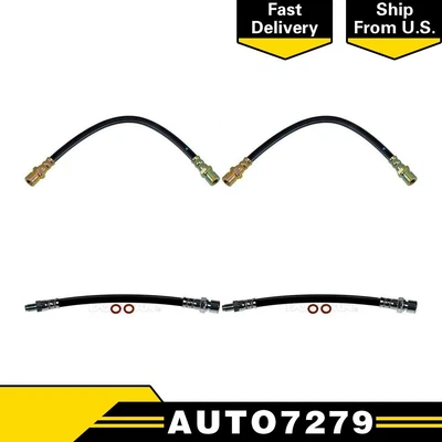 Front Rear Brake Hydraulic Hose Brake Line For 1971 1974 Volkswagen Super Beetle - Image 1 of 4