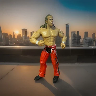 Wrestling Figure Shawn Michaels 2004 Jakks Pacific Heartbreak Kid WWE  7" - Image 1 of 4
