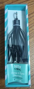 Nifty For Her Charge & Sync Keychain #powertrip Apple & Android Cable - Picture 1 of 5