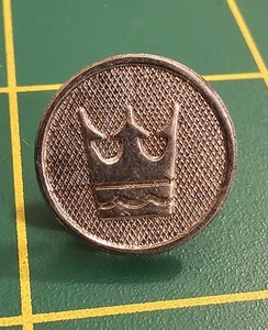 Vintage silberfarbene Royal Caribbean Crown and Anchor Society Anstecknadel (S36) - Bild 1 von 2