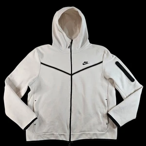 Sudadera con capucha Nike Sportswear Tech polar con cremallera para hombre XL en blanco excelente estado LEER⬇ - Imagen 1 de 19