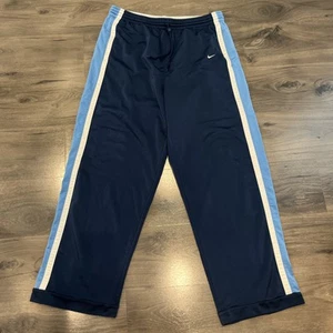 Nike Basketball Pants Mens XXL Blue Striped Sweatpants Vintage - Picture 1 of 9