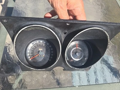 Cuadro de instrumentos Firebird 1967 medidores medidor de combustible velocímetro carcasa sin probar Foto 1 de 4