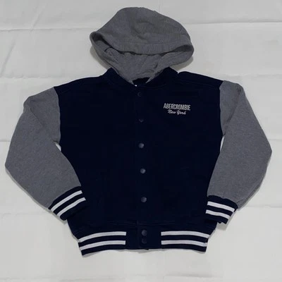 Abercrombie Kids Boys Snap Up Hoodie 9/10 Jacket Brooklyn New York NY - Image 1 of 4