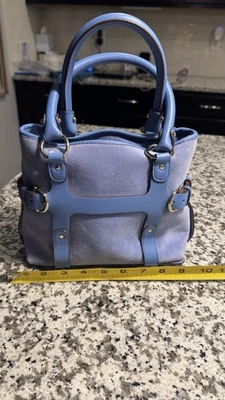 Salvatore Ferragamo Blue Leather Handbag - Image 1 of 4