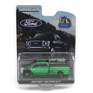 GREEN CHASE 1/64 2020 Ford F-450 Super Duty Dually Service Bed & Crane 51397-A - Picture 1 of 3