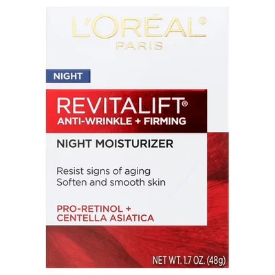 L'Oreal Paris Revitalift Anti-Wrinkle and Firming Night Cream, 1.7 oz - Image 1 of 3