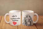Setter - ceramic cup, mug "Life is better",UK