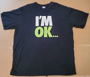 Nike Air ""Ich bin ok... ABER MEINE LUFT KRANK!" SHIRT schwarz XL HERREN VINTAGE AUTHENTISCH - Bild 1 von 16