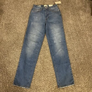 Universal Thread Damen High Waisted Straight Cargo Jeans 90er Vintage Gr. 2 - Bild 1 von 3