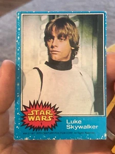 LUKE SKYWALKER - Rookie Card #1 Blue Series one 1977 Topps - Picture 1 of 2
