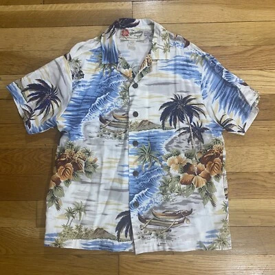 The Hawaiian Original Floral Button Up Shirt Boys Size XX-Small XXS 2XS Rayon - Image 1 of 4