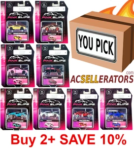 Jada PINK SLIP 🟪 1:64 Scale 🟪 Moving Parts YOU PICK 🚗🚓 NEW 12/4 ✅ - Picture 1 of 69