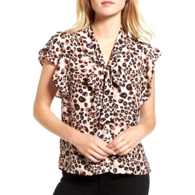 Blusa Cupcakes y Cachemira Gabe Cuello Corbata Talla Pequeña Manga Volantes Foto 1 de 4