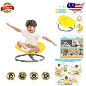 Yellow Sensory Spinning Chair for Kids - Promote Active Play & Coordination - Picture 1 of 9