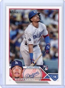 2023 Topps Miguel Vargas Rookie RC Advanced Stats /300 - Los Angeles Dodgers