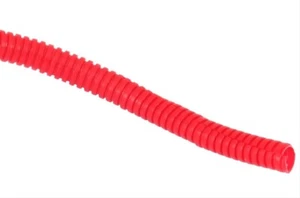 Spectre 29512 Convoluted Tubing Split Loom Plastic, Red, 1/4 In. X 10 Ft - Picture 1 of 1